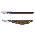 A comparison of designs between the Knife spear and the 🎄 Knife spear.